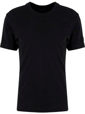 Brooks Brothers Siyah Erkek Bisiklet Yaka T-Shirt BBSS26MTS002