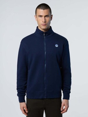 North Sails Regular Fit Tam Fermuarlı Pamuk Erkek Sweatshirt