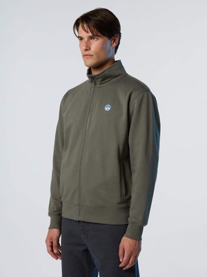 North Sails Regular Fit Tam Fermuarlı Pamuk Erkek Sweatshirt
