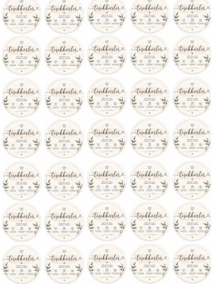 Miray Craft 140 Adet Teşekkürler Paketleme Stickerları 3,5 cm | Yuvarlak Hediye Paketleme Etiketi