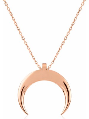 Inure Jewelry Gümüş Hilal Kolye