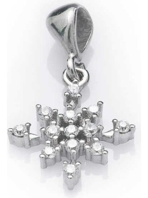Inure Jewelry Gümüş Kar Tanesi Bayan Kolye