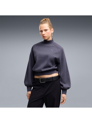Puma Her Mock Kadın Mor Dik Yaka Sweatshirt