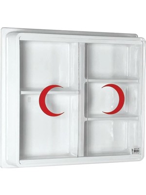 Geseus Büyük Plastik Ecza Dolabı 50CM x 47CM X11CM 157-TRNT