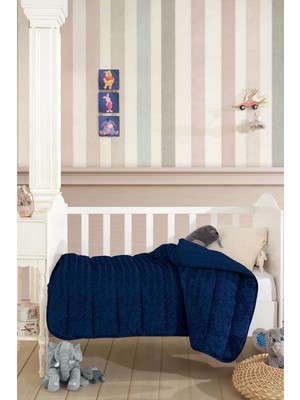 Elart Velvet Bebek Yorgan (150X100 Cm) Lacivert