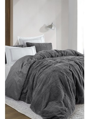 Elart Lena Comfort Set Uyku Seti Çift Kişilik 6 Parça (230x240 cm) Antrasit