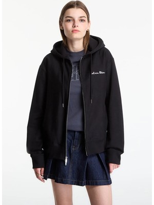 Calvin Klein Jeans Siyah Erkek Sweatshirt LV04RG262GUB1 Ls Prm Tery Scrıpt