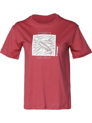 Hummel Hmlelıse T-Shirt Kırmızı Renkli Spor ve Günlük Kombin İçin Şık Tasarım