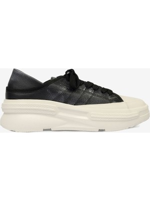Greyder Kadın Siyah Beyaz Hakiki Deri Sneaker Ayakkabı 4Y2SA33400