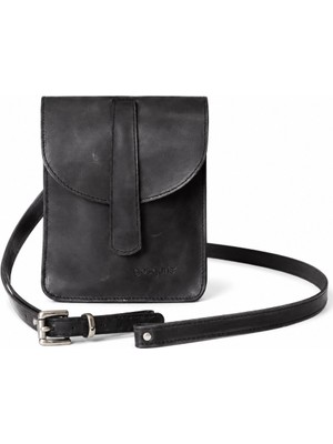 gosquns %100 Hakiki Deri, El Işçiliği Siyah Çapraz Çanta