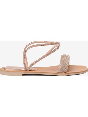 Greyder Kadın Pembe Taşlı Sandalet 4Y2WS59095
