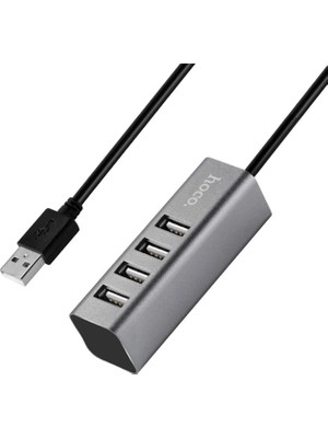 Ankaverse Hoco Hb1 80CM Kablolu 4 Portlu USB Çoğaltıcı Hub ADAPTÖR-(5775)