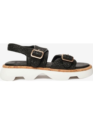 Kadın Siyah Hakiki Deri Sandalet 4Y2AS59058