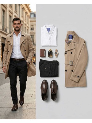 Beystil Erkek Düğmeli Yaka Beyaz Gömlek 5656 -  Slim Fit