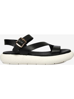 Greyder Kadın Siyah Hakiki Deri Sandalet 4Y2TS59007