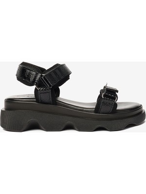 Greyder Kadın Siyah Hakiki Deri Sandalet 4Y2WS59059