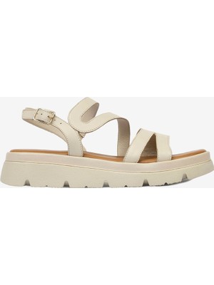 Greyder Kadın Bej Hakiki Deri Sandalet 4Y2FS59030