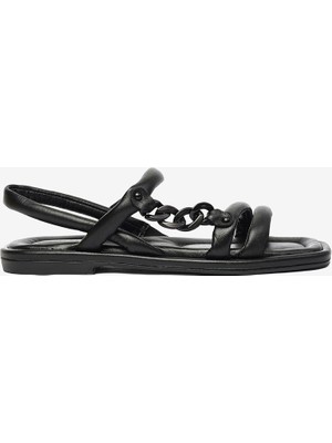 Kadın Siyah Hakiki Deri Sandalet 4Y2YS50759