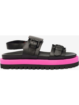 Greyder Kadın Siyah Hakiki Deri Sandalet 4Y2AS59062