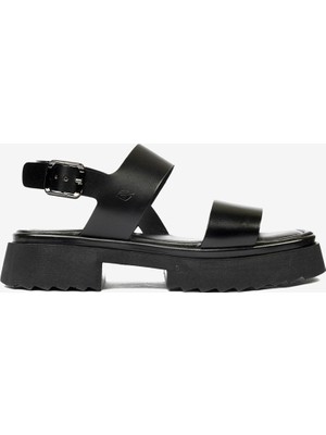 Greyder Kadın Siyah Hakiki Deri Sandalet 4Y2CS59036