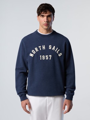 North Sails Comfort Fit Bisiklet Yaka Pamuk Sweatshirt