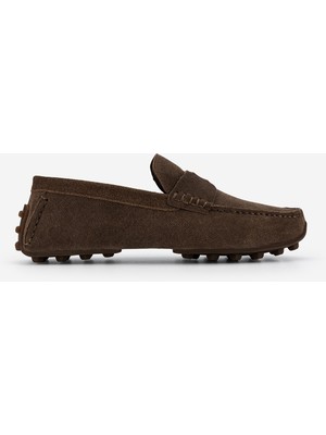 Valmenti Erkek Hakiki Deri Kahverengi Loafer Ayakkabı 1202 500-118 Erk Ayk Y26 Bıskuvı Ksh