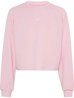 Adidas Pembe Kız Çocuk Bisiklet Yaka Sweatshirt KY6011 G Swt