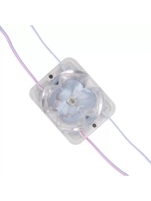 Ozkr Store Powermaster PM-14718 12 Volt 2 Watt Rgb Yanıp Sönen Çakar 4333-3030 Modül LED 43X33X28MM