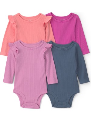 Carter's Kız Bebek Çoklu Paket Body Yenidoğan-24 Ay Çok Renkli