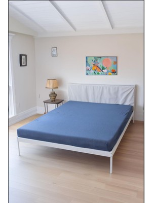 Seraser Home Tekstil Soft Lastikli Penye Çarşaf | Pamuklu Dört Mevsim Düz Renk Çarşaf