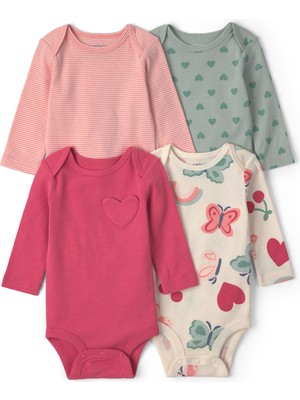 Carter's Kız Bebek Çoklu Paket Body Yenidoğan-24 Ay Çok Renkli