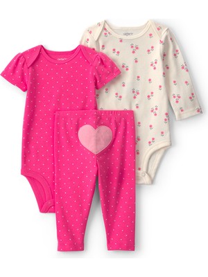 Carter's Kız Bebek 3lü Set Yenidoğan-24 Ay Pembe