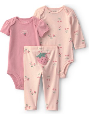 Carter's Kız Bebek 3lü Set Yenidoğan-24 Ay Pembe