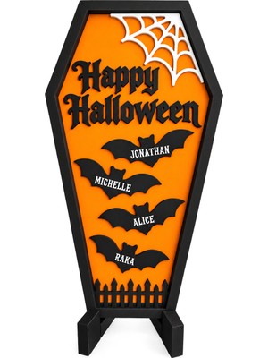Yapı3D Happy Halloween Dekoratif Masa ve Duvar Süsü | Cadılar Bayramı Parti Dekoru |