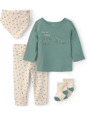 Carter's Erkek Bebek 3lü Set Yenidoğan-12 Ay Yeşil