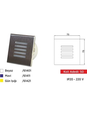 Akviva Mercan Panjur LED Spot Kırmızı