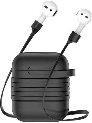 Ankaverse Baseus Airpods Için Strap Kulaklık Askısı+ Silikon KILIF-(5775)