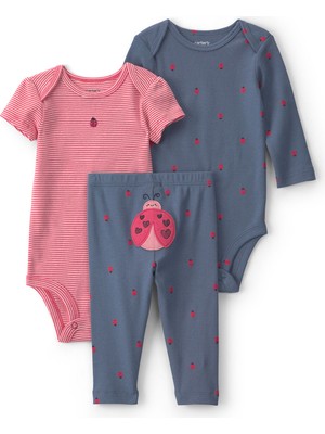 Carter's Kız Bebek 3lü Set Yenidoğan-24 Ay Mavi