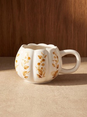 LC Waikiki Sonbahar Temalı Porselen Kupa 300 ml  (W6)