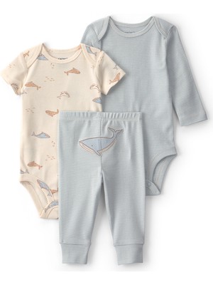 Carter's Erkek Bebek 3lü Set Yenidoğan-24 Ay Mavi