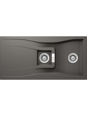 Schock Waterfall D-150 Silverstone Granit Eviye Koyu Gri (1000X500 Mm)