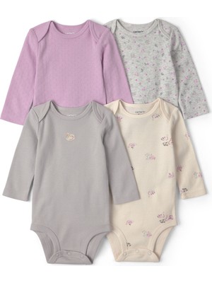Carter's Kız Bebek Çoklu Paket Body Yenidoğan-24 Ay Çok Renkli