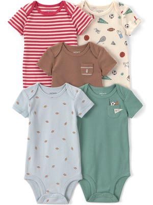 Carter's Erkek Bebek Çoklu Paket Body Yenidoğan-24 Ay Çok Renkli