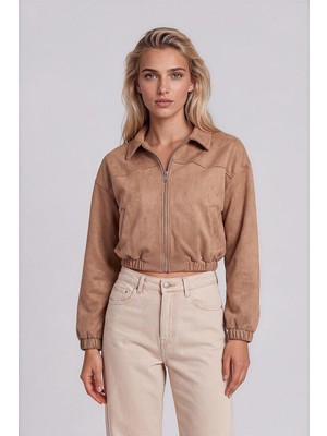Vitrin Süet Bomber Ceket