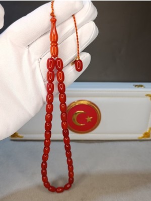 Halil Koçak Yağ Gibi Çekimli Sıkma Kehribar Tesbih