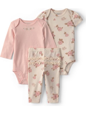 Carter's Kız Bebek Alt Üst Set Yenidoğan-24 Ay Pembe