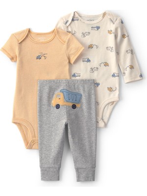 Carter's Erkek Bebek 3lü Set Yenidoğan-24 Ay Çok Renkli
