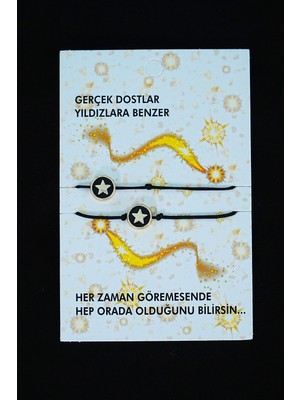TeknoKapsül Gerçek Dostlar Yıldızlara Benzer - Arkadaş Şans Bilekliği