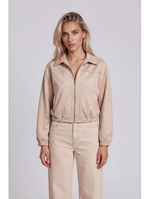 Vitrin Süet Bomber Ceket