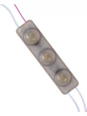 Ozkr Store Powermaster 12 Volt 1.5 Watt Soğuk Beyaz Yanıp Sönen Parlak Tek Renk 6916 - 2835 69 x 16 mm IP65 160 Derece Modül LED